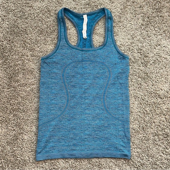 lululemon athletica Tops - LIKE NEW Lululemon Women’s Turquoise Blue Swiftly Tech Racerback Tank Top 2.0